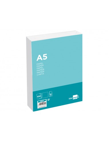 Paper liderpapel a5 80g/m2 llis...