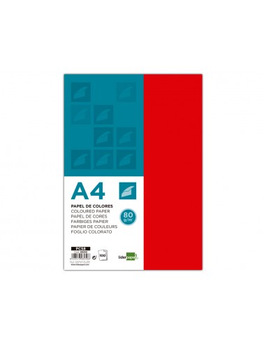 Paper color liderpapel a4 80gr...