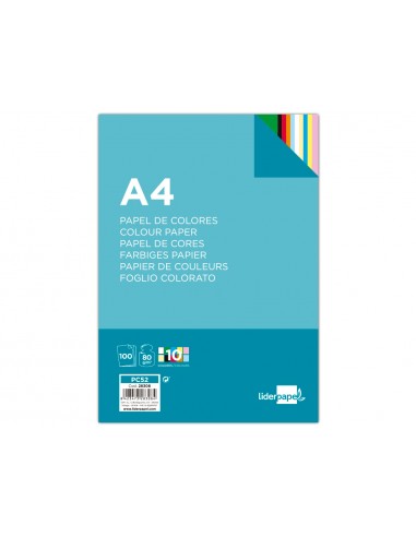 Paper color liderpapel a4 80gr 10...