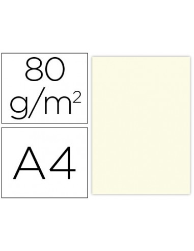 Paper color liderpapel a4 80gr crema...