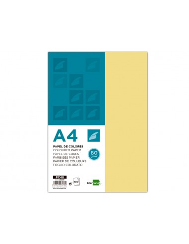 Paper color liderpapel a4 80gr groc...