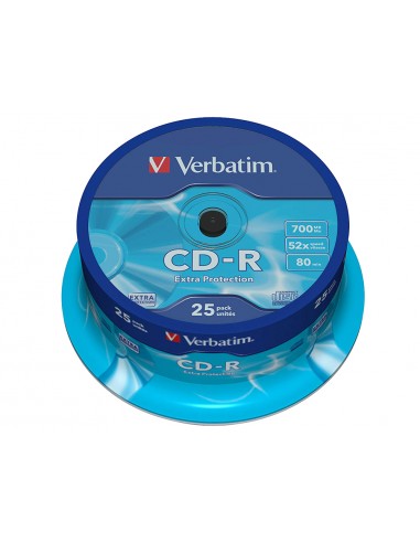 Cd-r verbatim capacitat 700mb...