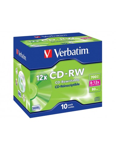 Cd-rw verbatim serl capacitat 700mb...