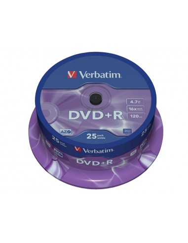 Dvd+r verbatim capacitat 4.7gb...