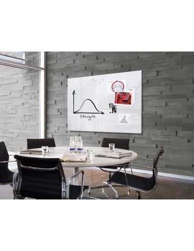 Pizarra blanca q-connect cristal...