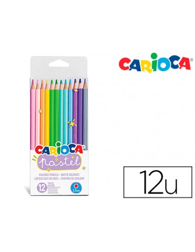 Lapices de colores carioca pastel...