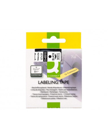 Cinta q-connect mk-221 blanco-negro...