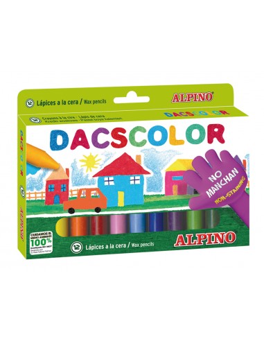 Lapices cera dacscolor caja de 12...
