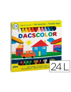Lapices cera dacscolor caja...