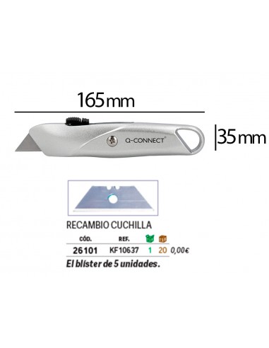 Cuter q-connect metalico ancho...