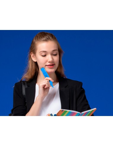 Rotulador q-connect fluorescente azul...