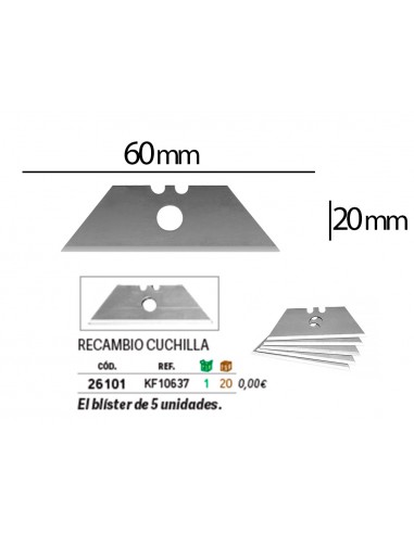 Repuesto cuter q-connect ancho para...
