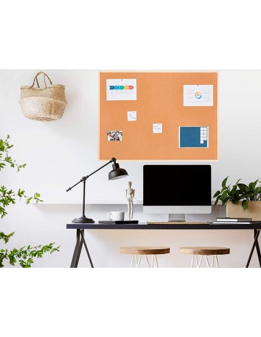 Pizarra corcho q-connect 120x90 cm...