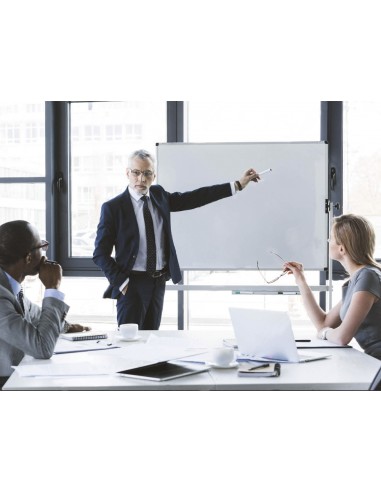 Pissarra blanca q-connect doble cara...