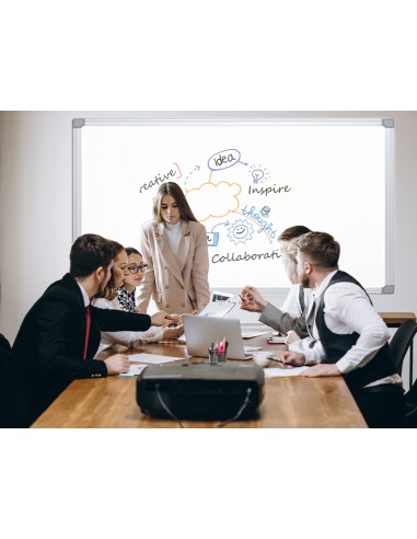 Pissarra blanca q-connect melamina...