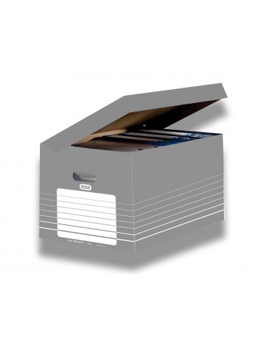 Cajon elba carton color gris para 5...