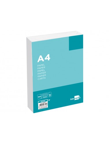 Papel liderpapel a4 80g/m2 sin...