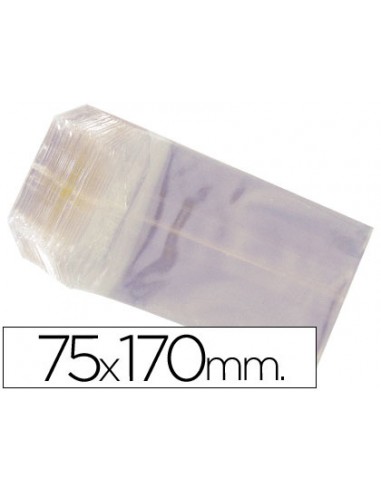 Bolsa celofan 75x170 mm paquete 100...