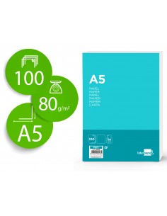 Papel liderpapel a5 80g/m2...