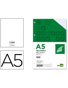 Recambio liderpapel a5 100h...