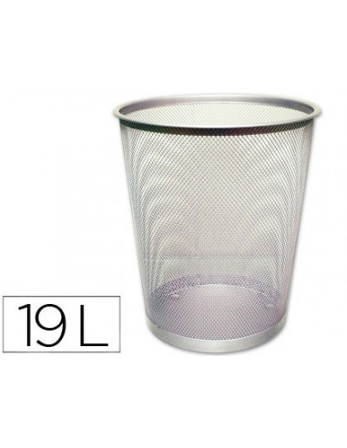 Paperera metàl·lica q-connect gris...