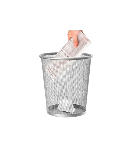 Paperera metàl·lica q-connect gris...