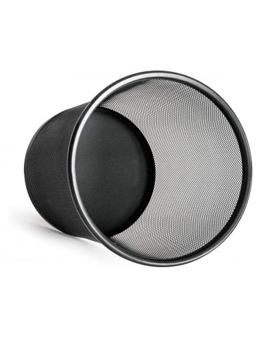 Paperera metàl·lica q-connect negra...