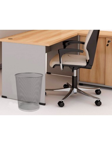 Paperera metalica q-connect reixa...