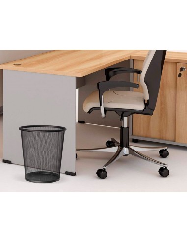 Paperera metalica q-connect reixeta...