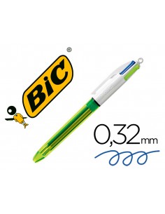 Boligrafo bic cuatro...