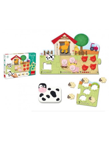 Puzle goula 1-5 21 peces