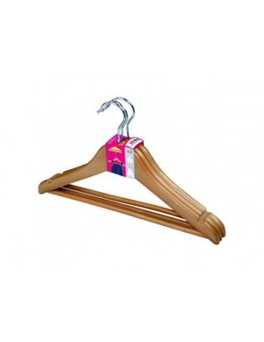 Penjador de fusta infantil pack de 3...