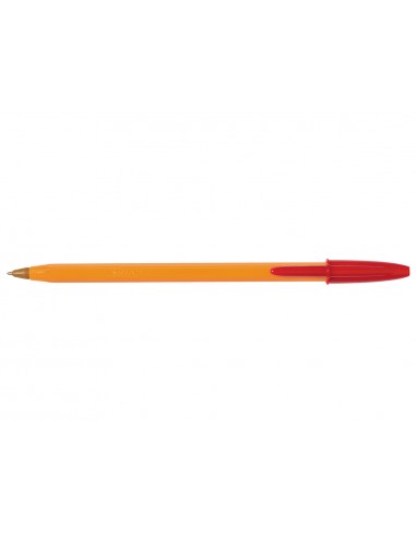 Boligrafo bic naranja fine original rojo