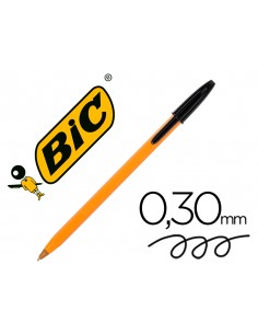 Boligrafo bic naranja fine...