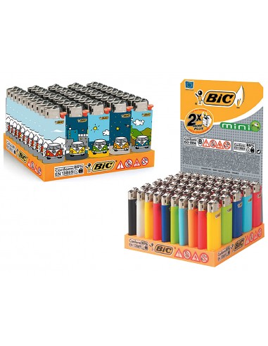 Encendedor bic mini j-25 colores...