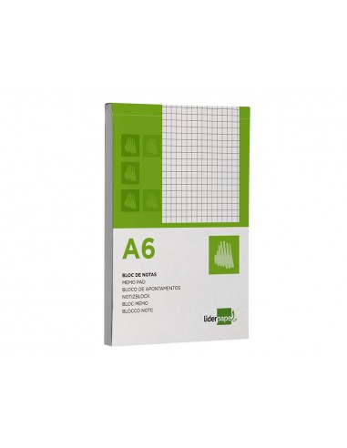 Bloc notes liderpapel quadre 4mm a6...