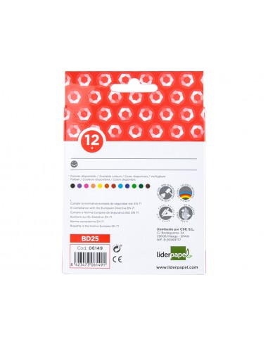 Llapis cera liderpapel caixa de 12...