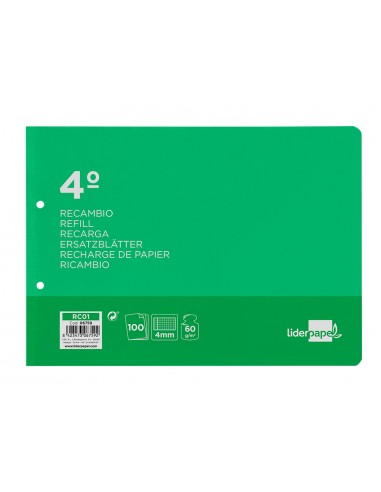 Recambio liderpapel cuarto apaisado...