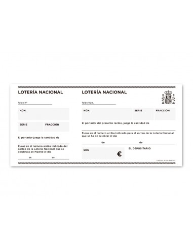 Talonari liderpapel loteria tres en...