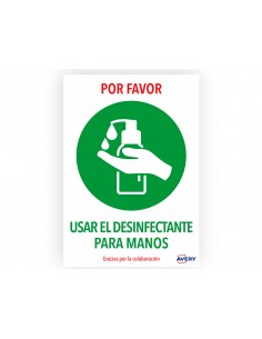 Señal adhesiva avery usar...