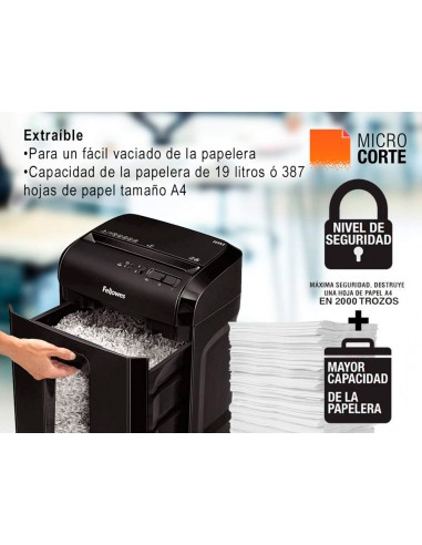 Destructora de documents fellowes 10m...