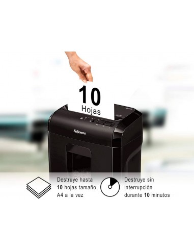 Destructora de documents fellowes 10m...