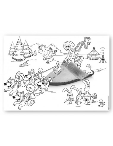 Mantel per a colorear maped...