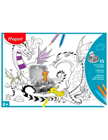 Mantel per a colorear maped...