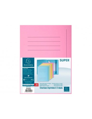 Subcarpeta cartulina con 3 solapas...