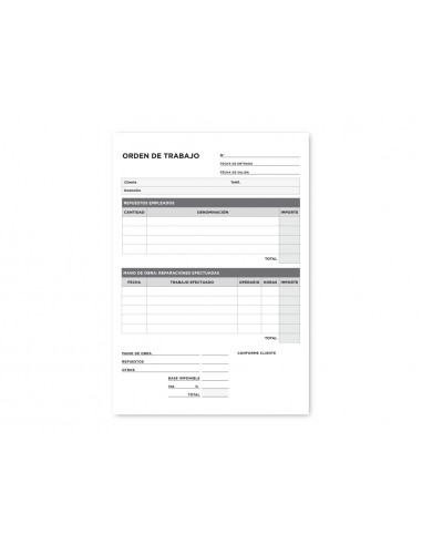 Talonari liderpapel ordre de treball...