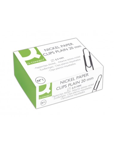 Clips niquelats q-connect nº1 20 mm...
