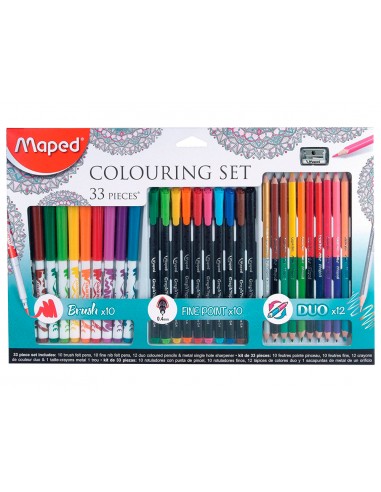 Set de dibuix maped mandales 33 peces...
