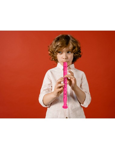 Flauta hohner 9508 color rosa funda...