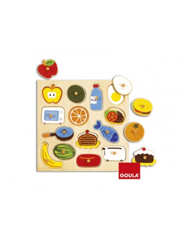 Puzle goula fusta in & out 14 peces